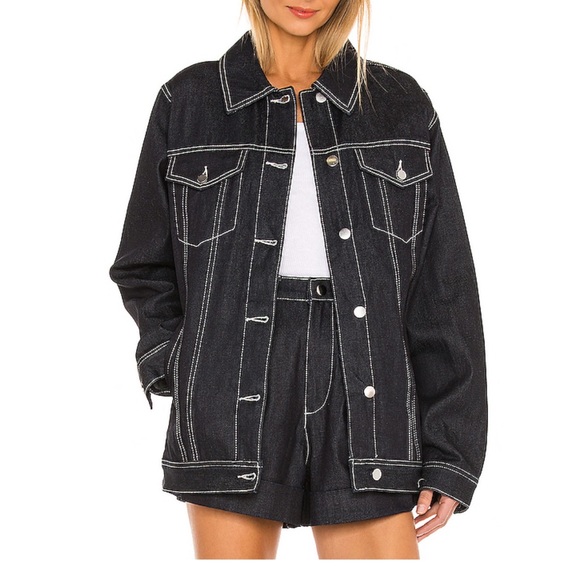 WeWoreWhat Boyfriend Jacket With Faux Fur - Picture 2 of 8